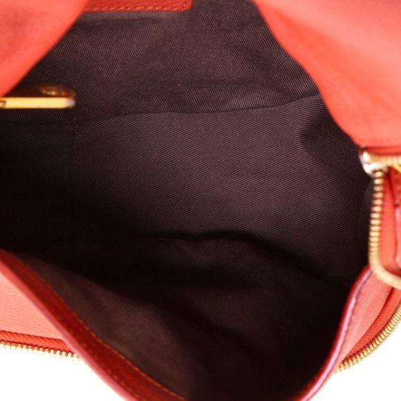 Chloe Marcie Zip Crossbody Bag Leather Medium Orange - Picture 5 of 8